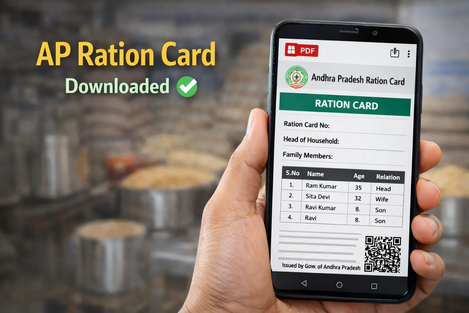 AP Ration Card Download PDF