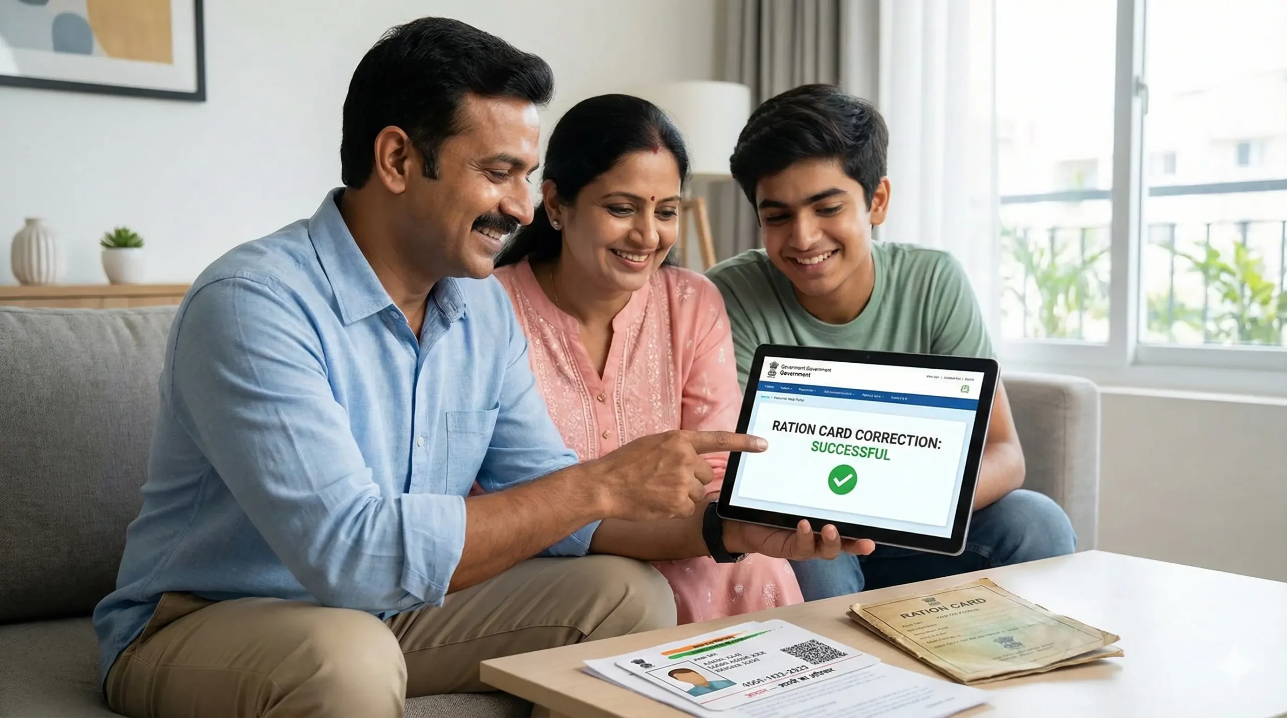 Ration Card Correction Online