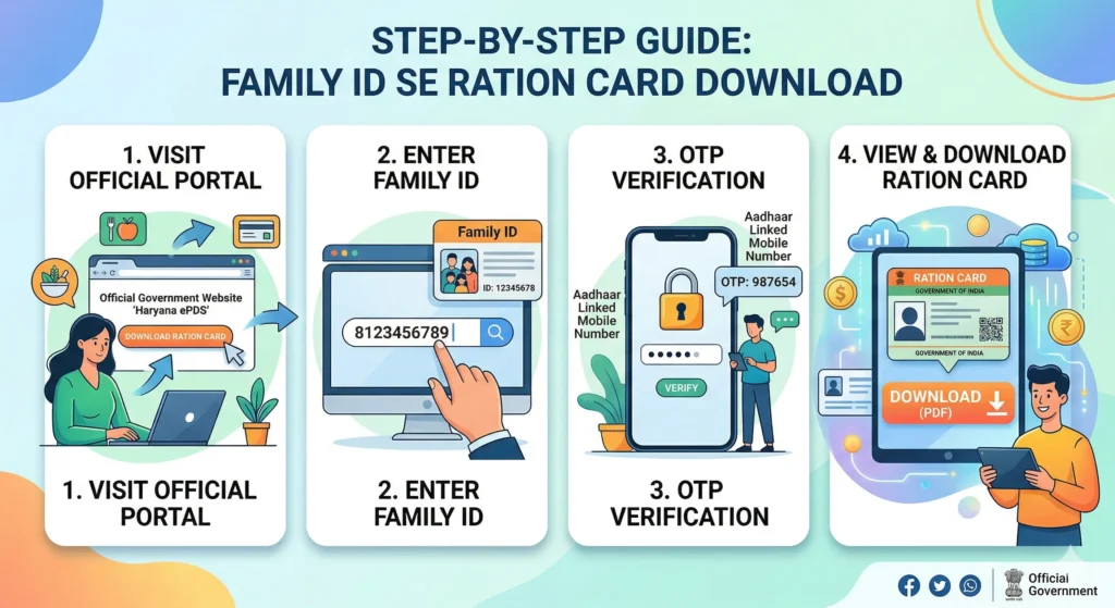 Family ID se Ration Card Download